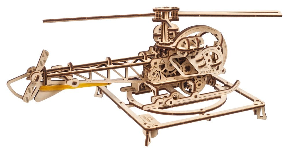 Ugears Puzzle de madera 3D Mini Helicóptero