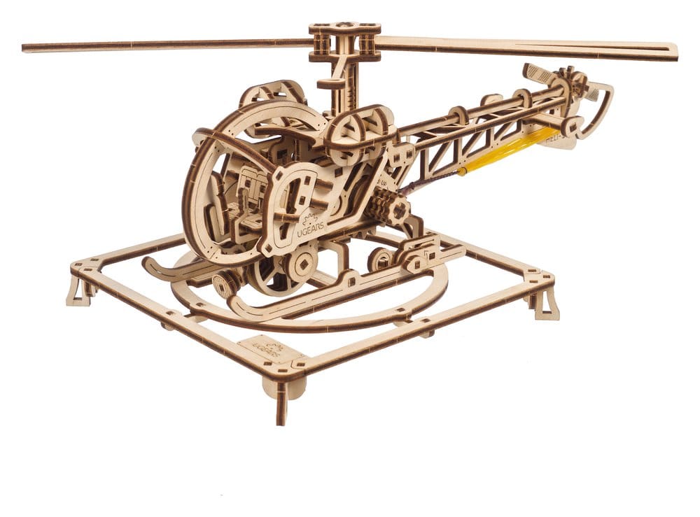 Ugears Puzzle de madera 3D Mini Helicóptero
