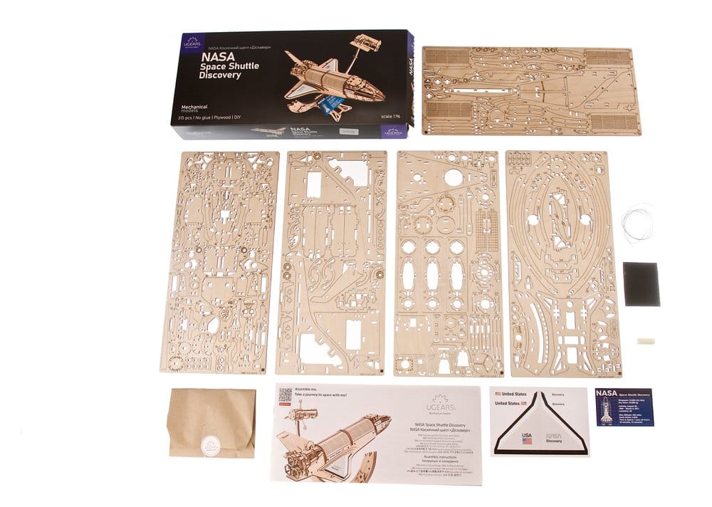 NASA Puzzle de madera 3D Space Shuttle Discovery