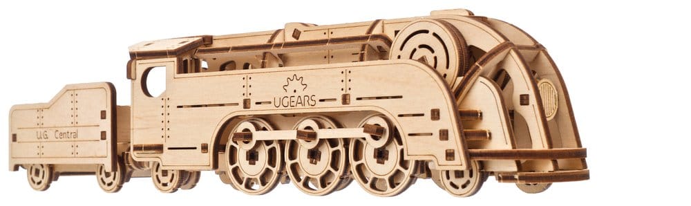 Ugears Puzzle de madera 3D Mini Locomotora