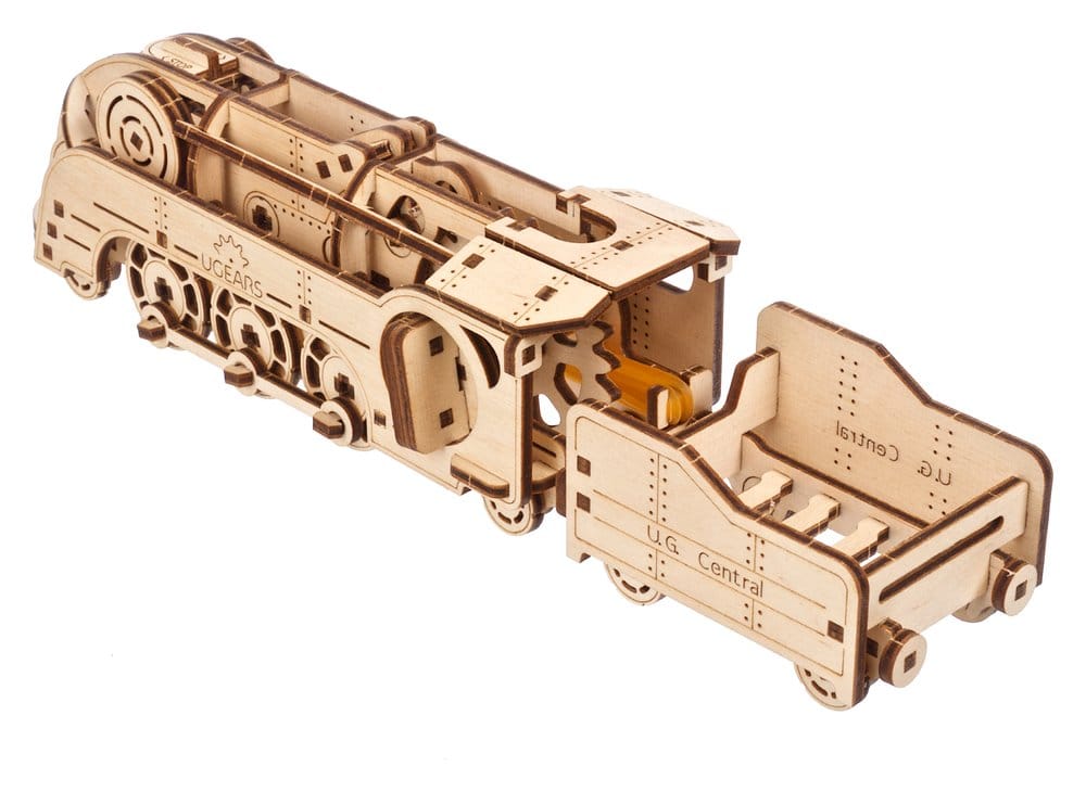 Ugears Puzzle de madera 3D Mini Locomotora
