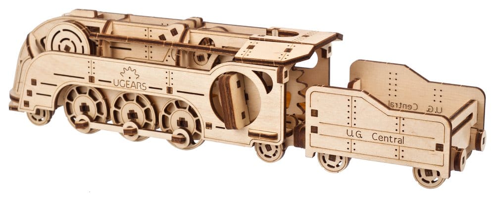 Ugears Puzzle de madera 3D Mini Locomotora
