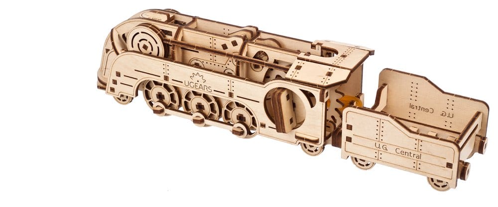 Ugears Puzzle de madera 3D Mini Locomotora