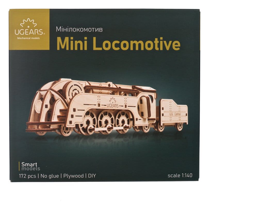 Ugears Puzzle de madera 3D Mini Locomotora