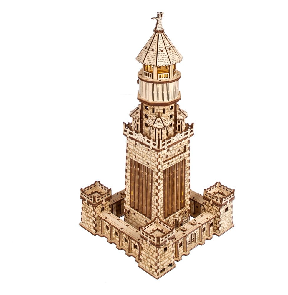 Ugears Puzzle de madera 3D Faro de Alejandría