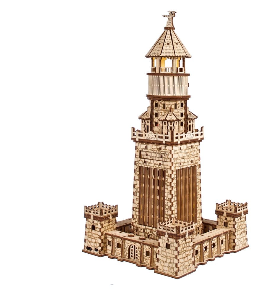 Ugears Puzzle de madera 3D Faro de Alejandría