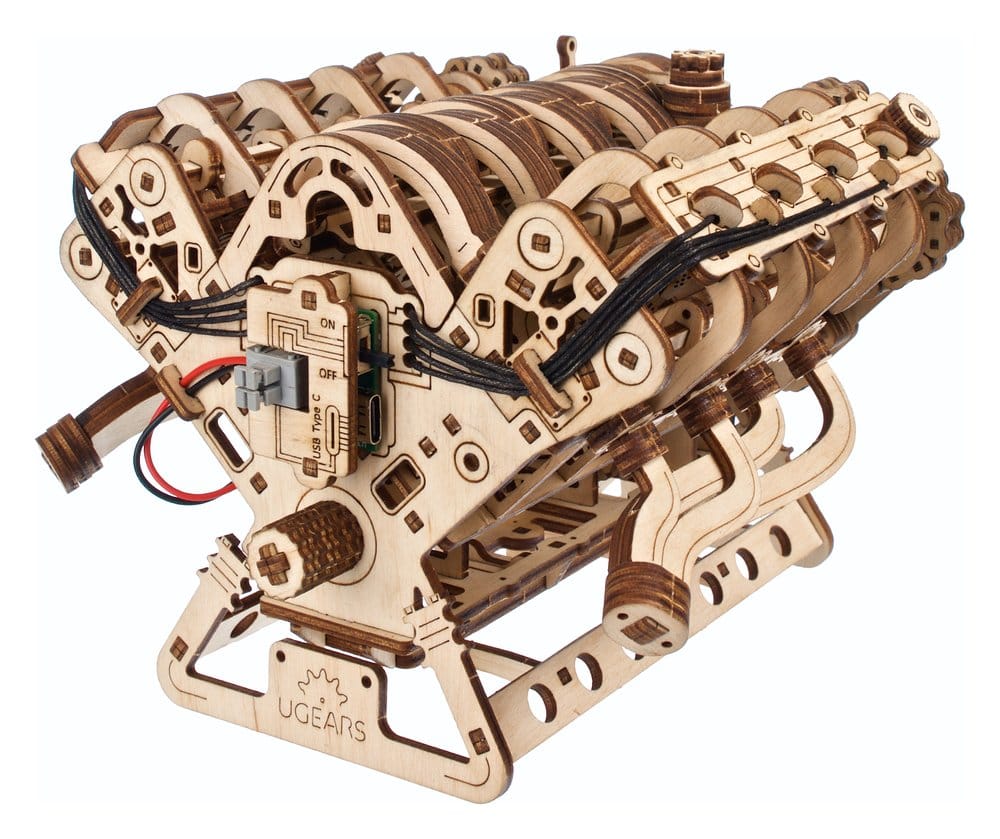 Ugears Puzzle de madera 3D Motor V8