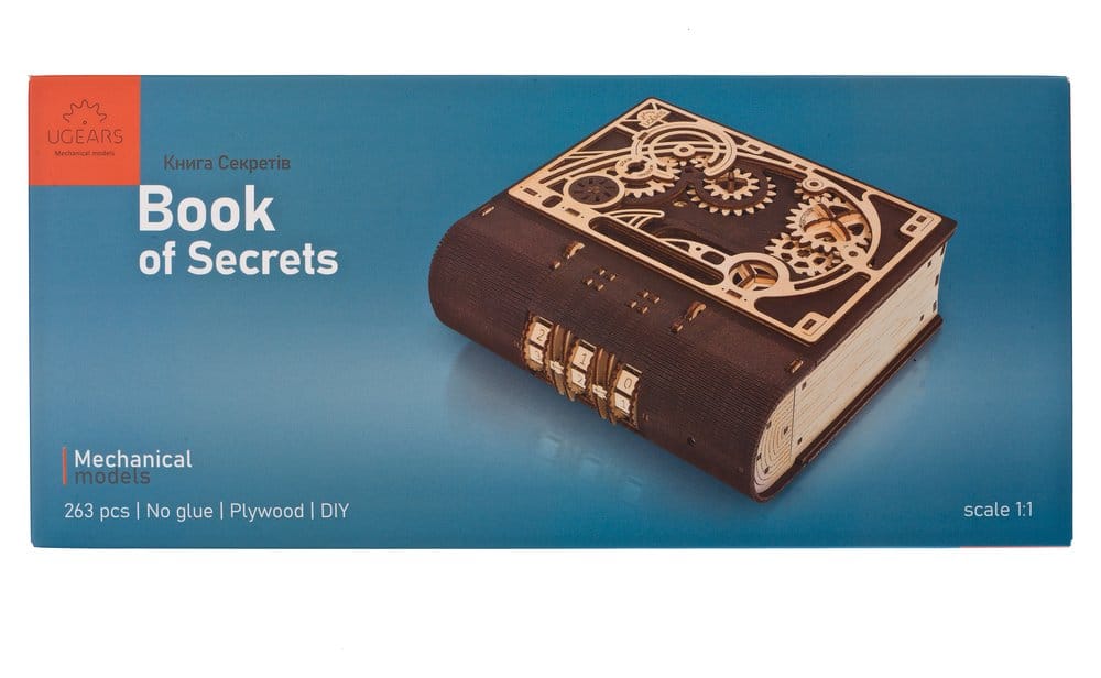 Ugears Puzzle de madera 3D Libro de los Secretos