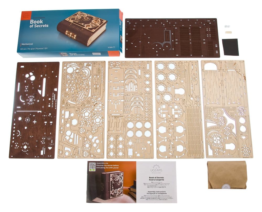Ugears Puzzle de madera 3D Libro de los Secretos