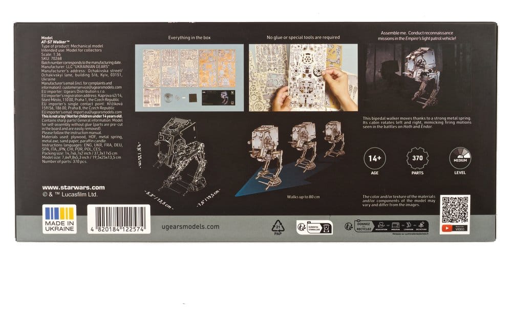 Star Wars Puzzle de madera 3D AT-ST Walker