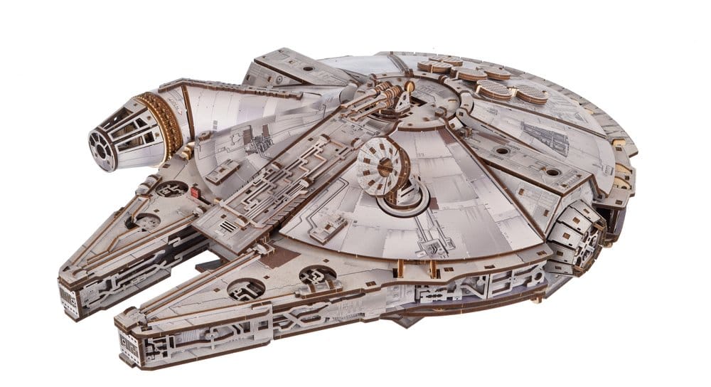 Star Wars Puzzle de madera 3D Millennium Falcon Frikytopia