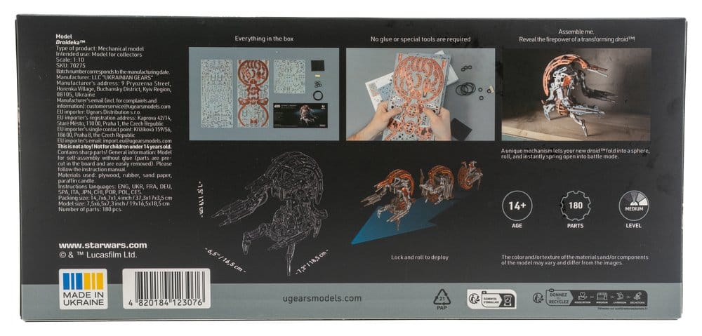 Star Wars Puzzle de madera 3D Droideka