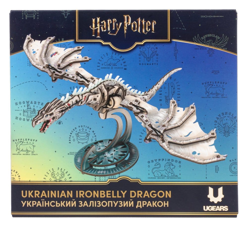 Harry Potter Puzzle de madera 3D Dragón Ironbelly Ucraniano
