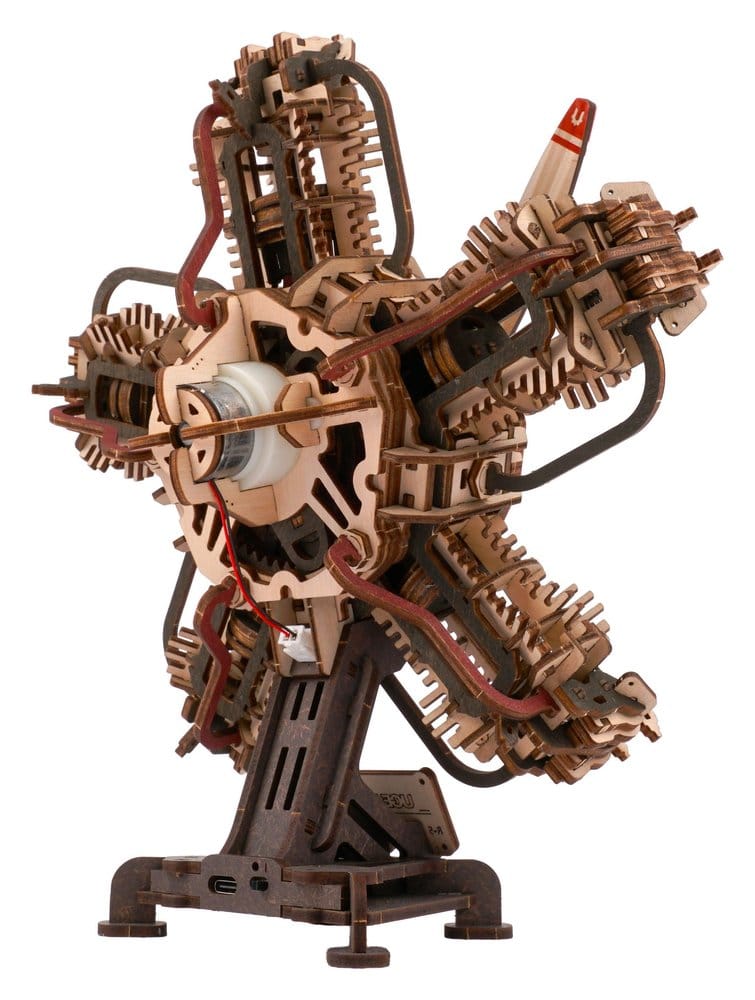 Ugears 3D Maqueta de madera R-5 Motor de avión 25 cm