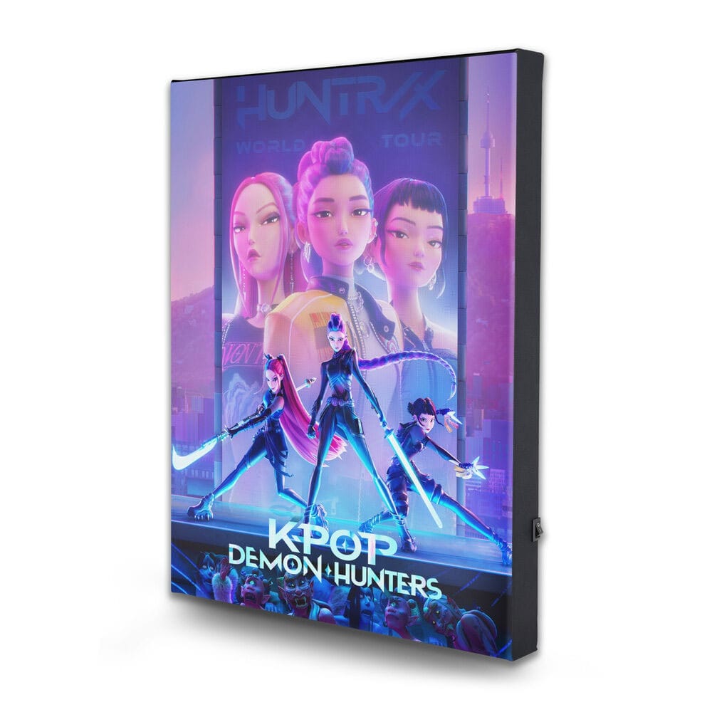 KPop Demon Hunters Póster de tela con luz LED Frikytopia