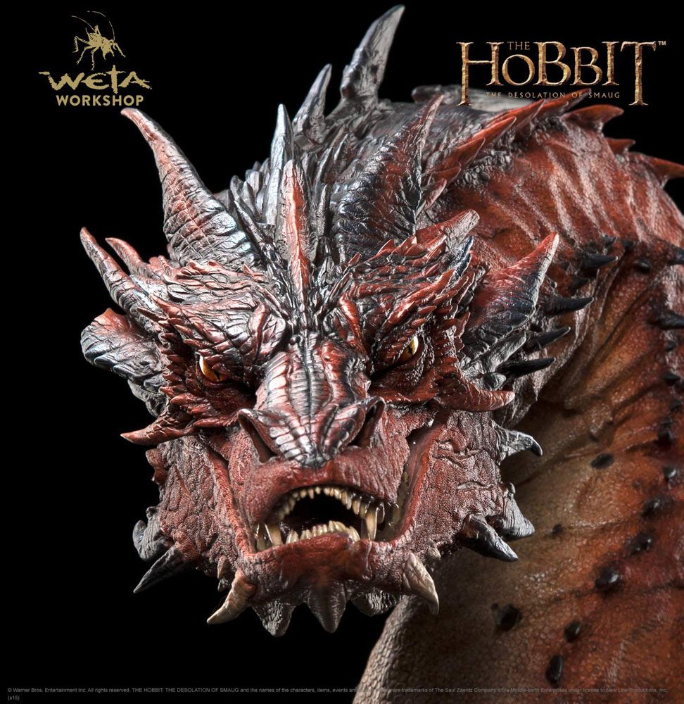 El Hobbit La desolación de Smaug Busto Smaug 36 cm