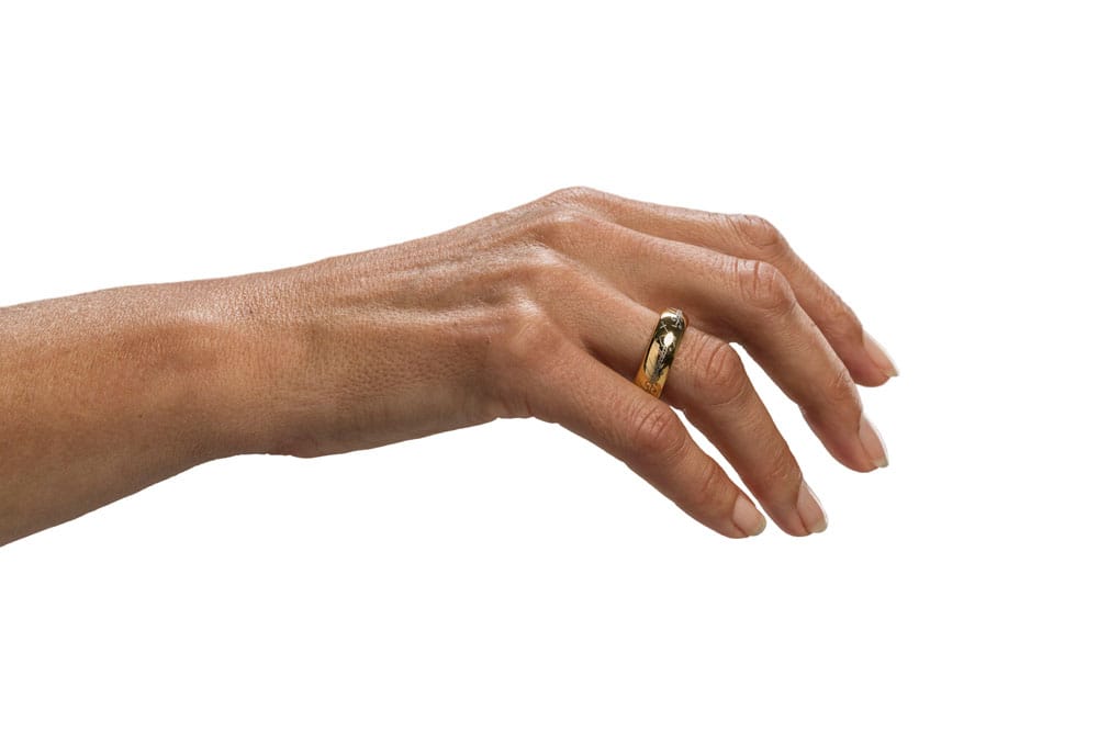 El Señor de los Anillos Anillo Único de tungsteno (bañado en oro) Talla 12