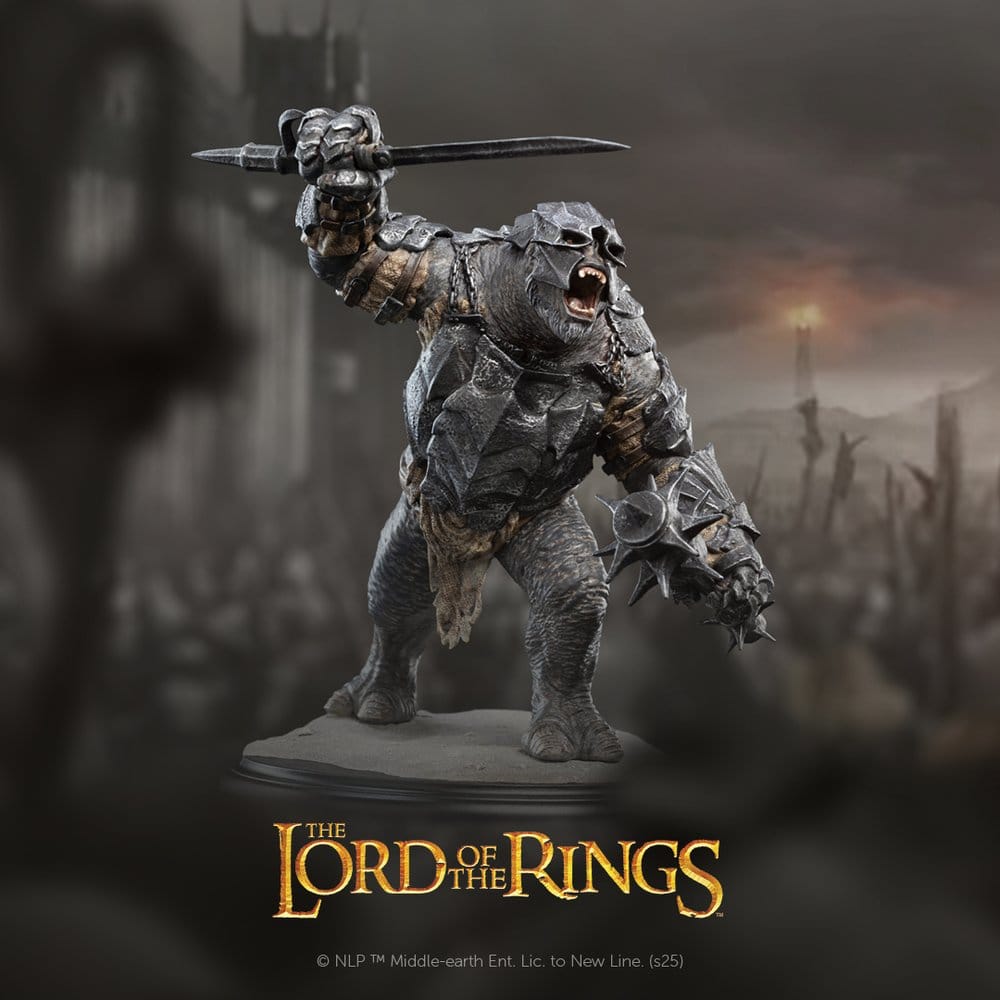 O Senhor dos Anéis Estatua Olog-hai of the Black Gate 14 cm
