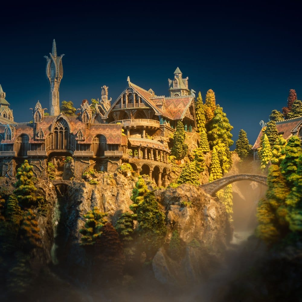 El Señor de los Anillos Diorama Rivendell Edición Limitada 28 cm