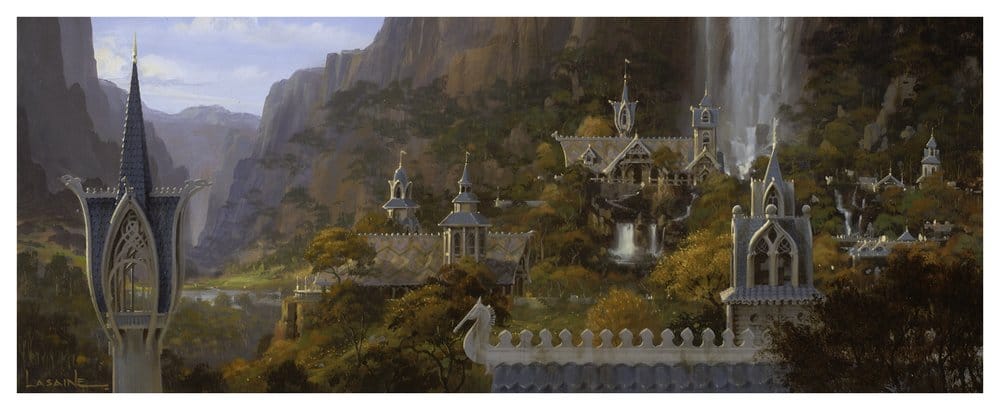 El Señor de los Anillos Entorno en Miniatura Rivendell 28 cm