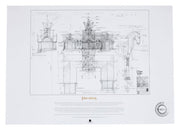El Señor de los Anillos plan de construcción Litografia The Stable of Edoras 59 x 42 cm
