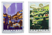El Señor de los Anillos juego de 2 Paños de cocina Rivendell & Hobbiton 70 cm