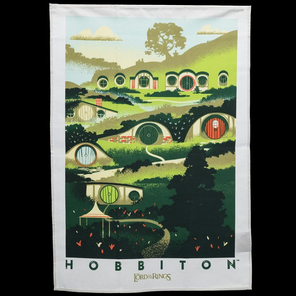 El Señor de los Anillos juego de 2 Paños de cocina Rivendell & Hobbiton 70 cm