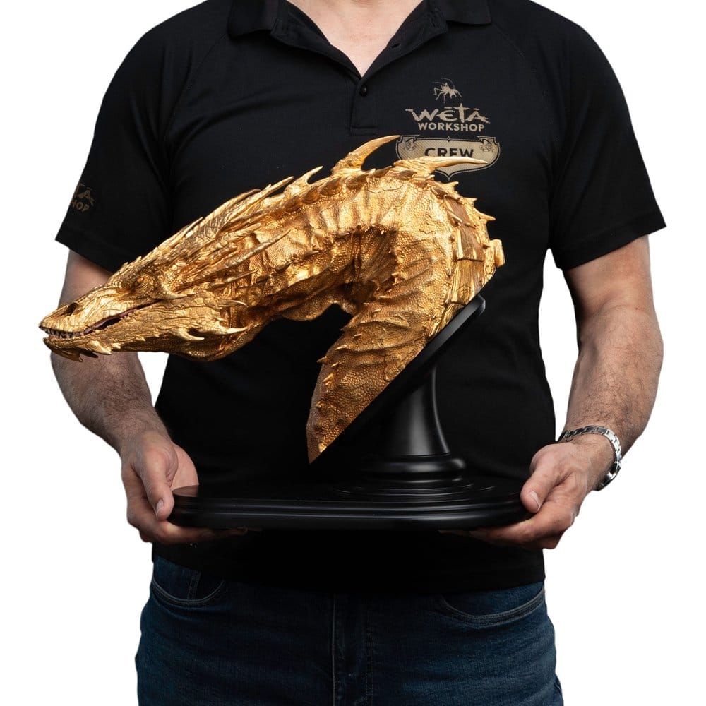 Trilogía de El hobbit Busto Smaug the Golden 36 cm