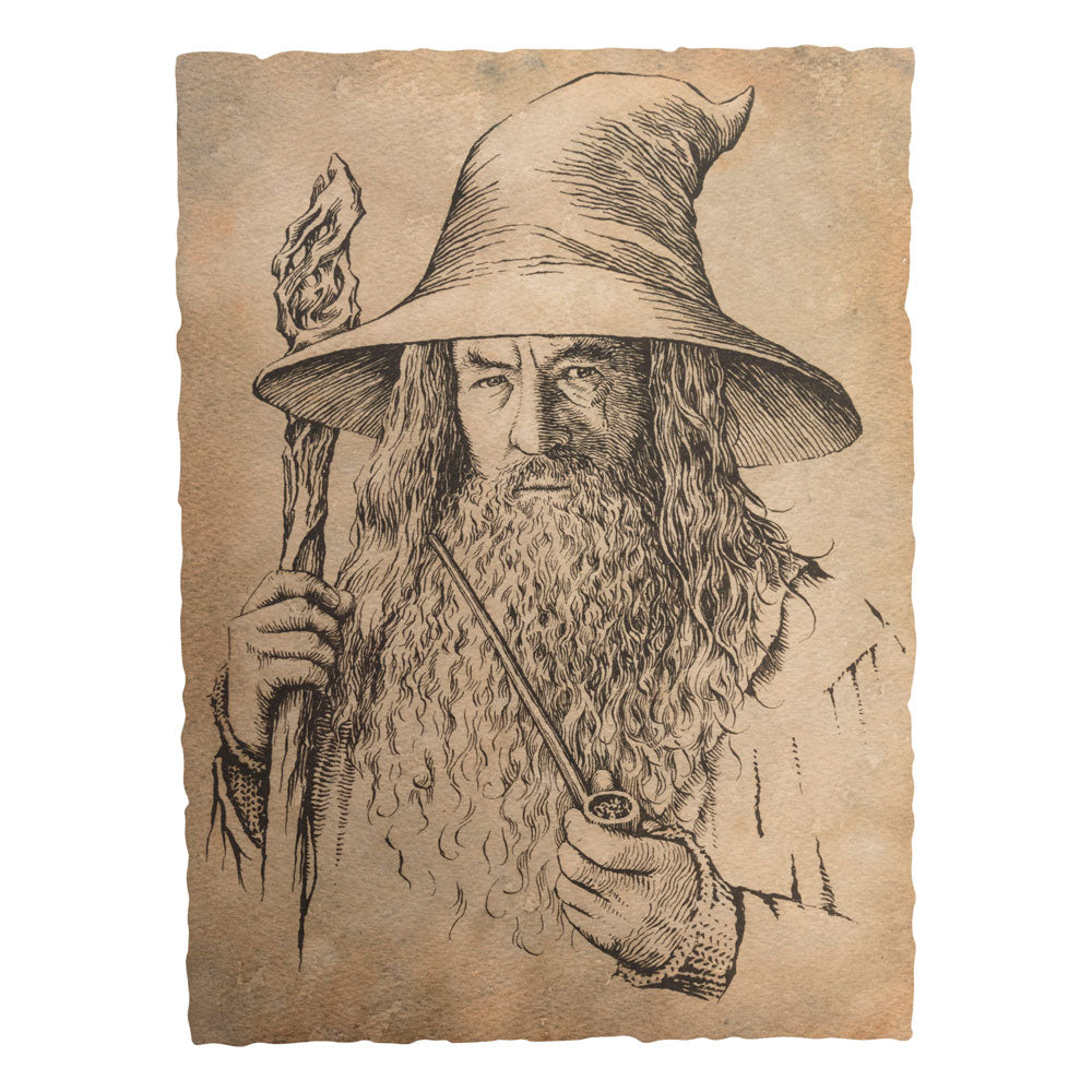 El Hobbit Litografia Portrait of Gandalf the Grey 21 x 28 cm Frikytopia