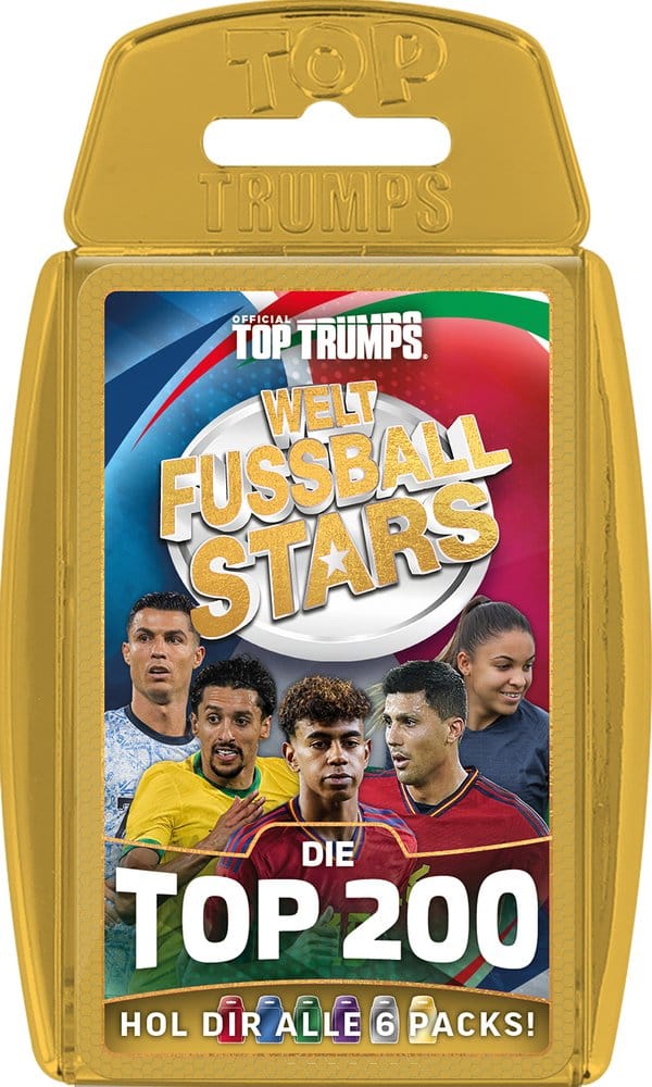 World Football Stars Juego de cartas 200 Pack 6 *Edición Alemana* Frikytopia