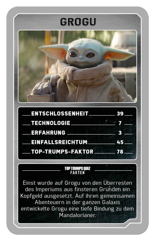 The Mandalorian and Grogu Juego de cartas Top Trumps Collectables *Edición Alemana*
