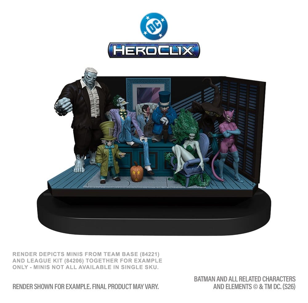 DC HeroClix SwitchClix Minifiguras con Base The Long Halloween Team Base 23 cm