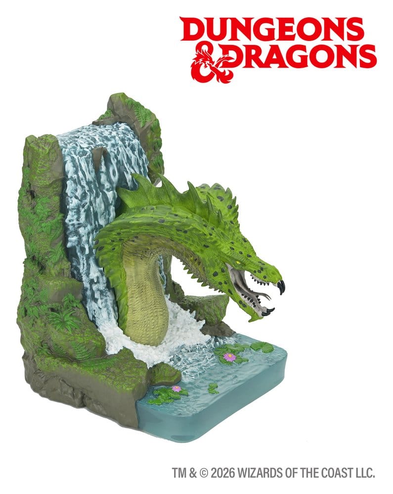 D&D Sujetalibros Dragón Verde 18 cm