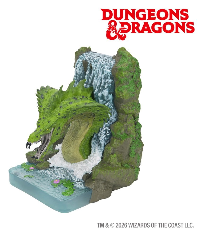 D&D Sujetalibros Dragón Verde 18 cm
