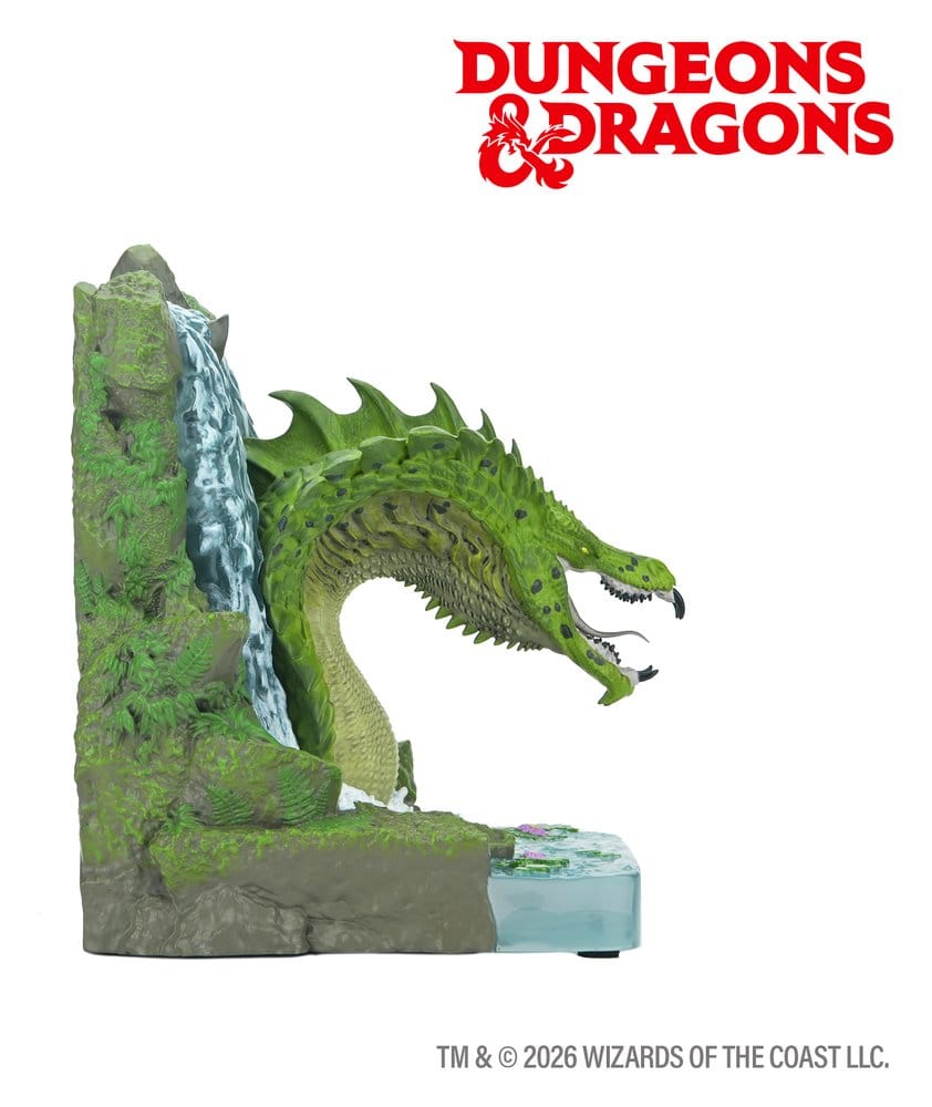 D&D Sujetalibros Dragón Verde 18 cm