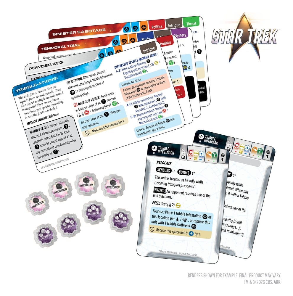 Star Trek: Into the Unknown - Trials and Tribble-ations Paquete de Cartas 10 cm