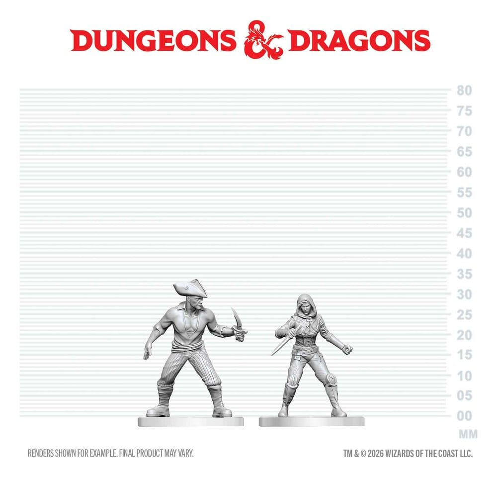 Dungeons & Dragons Nolzur's Marvelous Miniatures Miniatura sin pintar Bandido & Pirata 14 cm