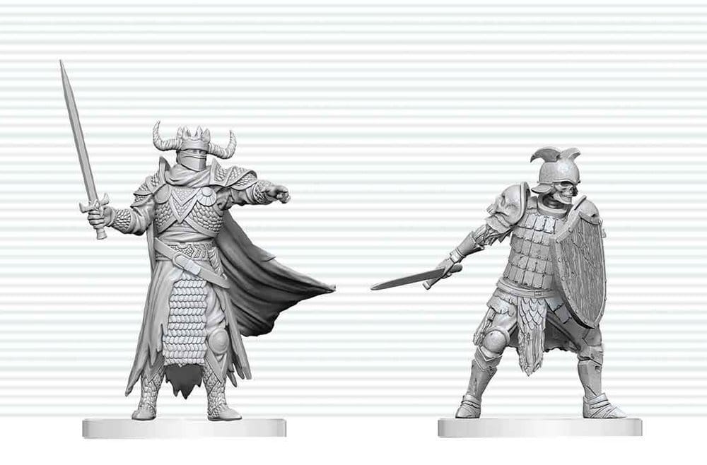 Dungeons & Dragons Nolzur's Marvelous Miniatures Miniatura sem pintar Cavaleiro da Morte & Aspirante a Cavaleiro da Morte 14 cm Frikytopia
