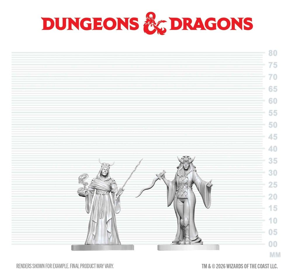 Dungeons & Dragons Nolzur's Marvelous Miniatures Miniatura sem pintar Fanático cultista & Hierofante 14 cm