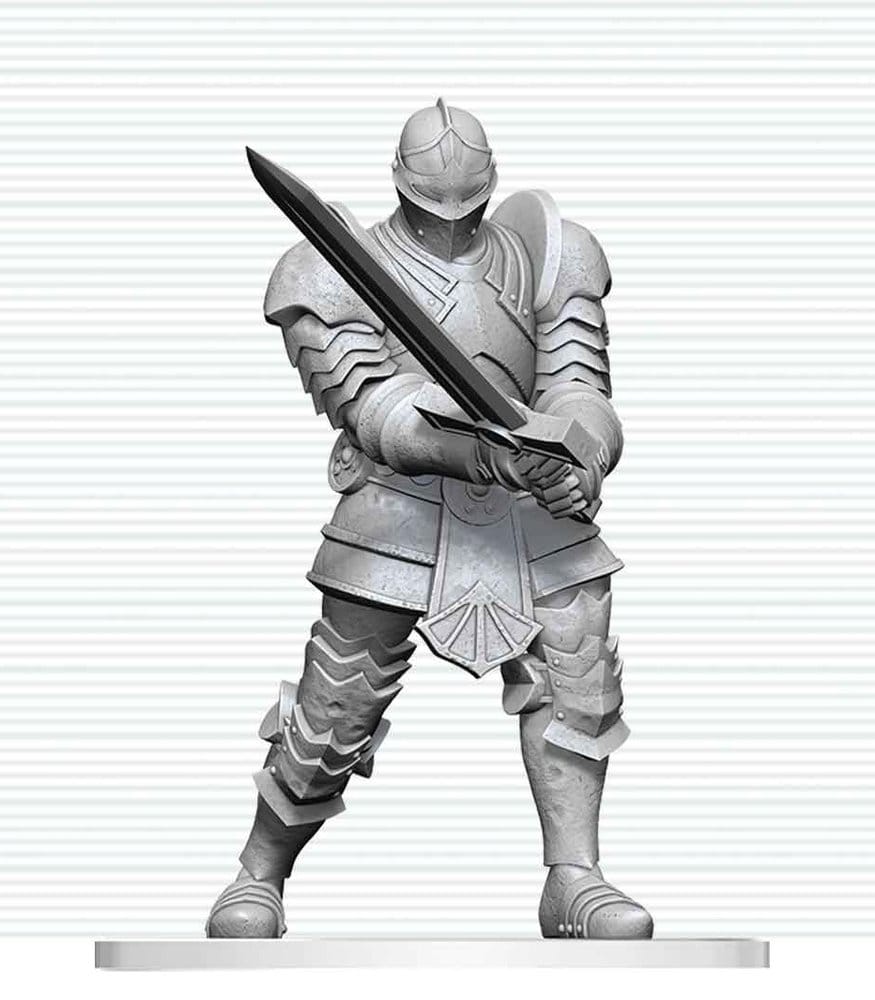 Dungeons & Dragons Nolzur's Marvelous Miniatures Miniatura sem pintar Red Knight Guardian Golem 14 cm