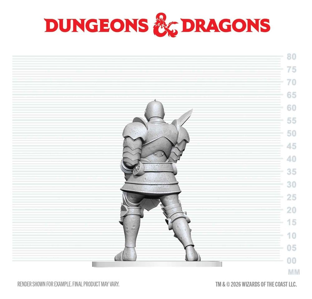 Dungeons & Dragons Nolzur's Marvelous Miniatures Miniatura sem pintar Red Knight Guardian Golem 14 cm