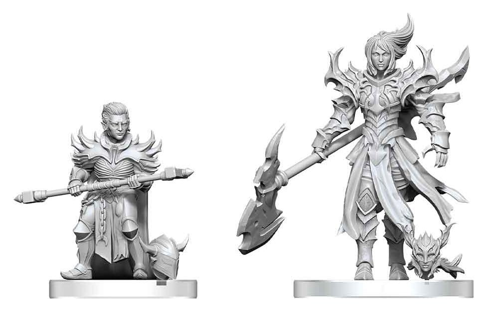 Pathfinder Battles Deep Cuts Miniatura sin pintar Pyre & Godclaw Hellknights 14 cm