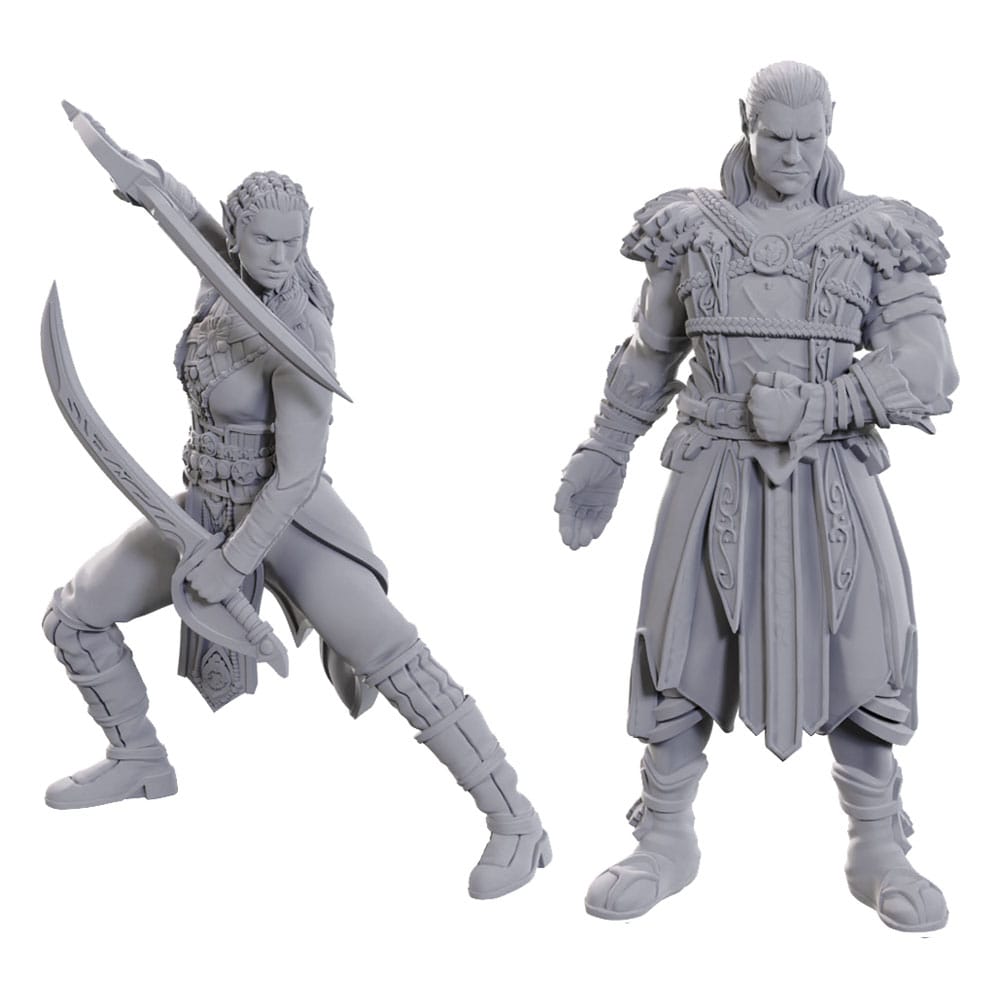 D&D Nolzur's Marvelous Miniatures Miniatura sin pintar Jaheira & Halsin Frikytopia