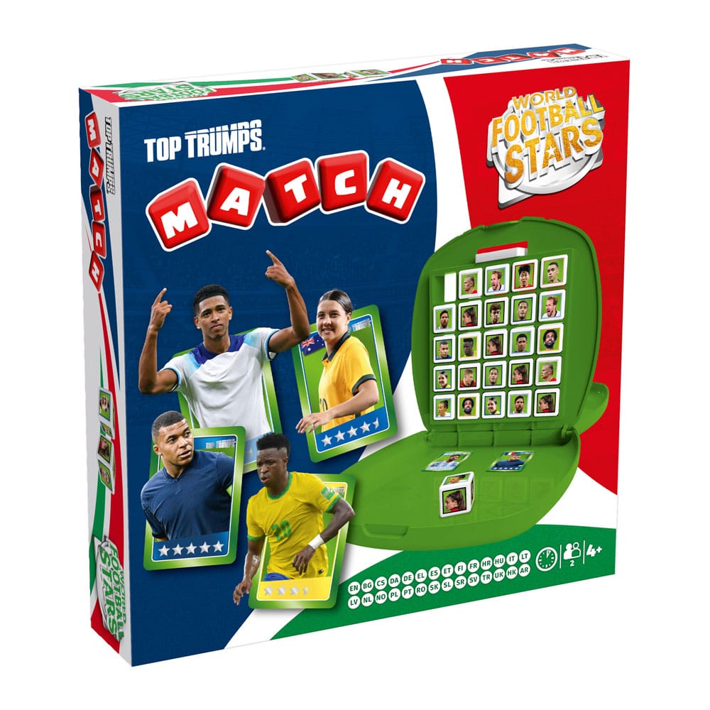 Estrellas mundiales de fútbol Top Trumps Match - The Crazy Cube Game Green Version