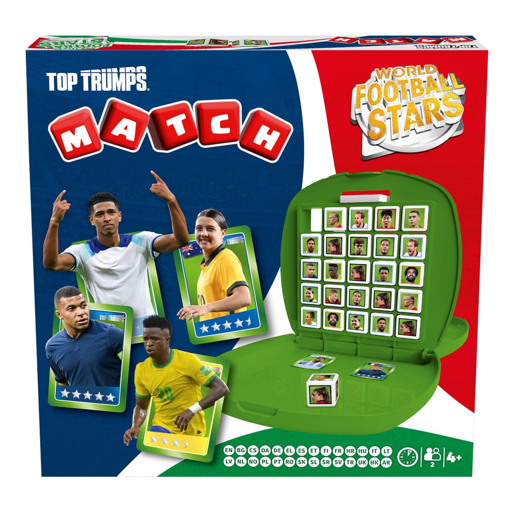 Estrellas mundiales de fútbol Top Trumps Match - The Crazy Cube Game Green Version