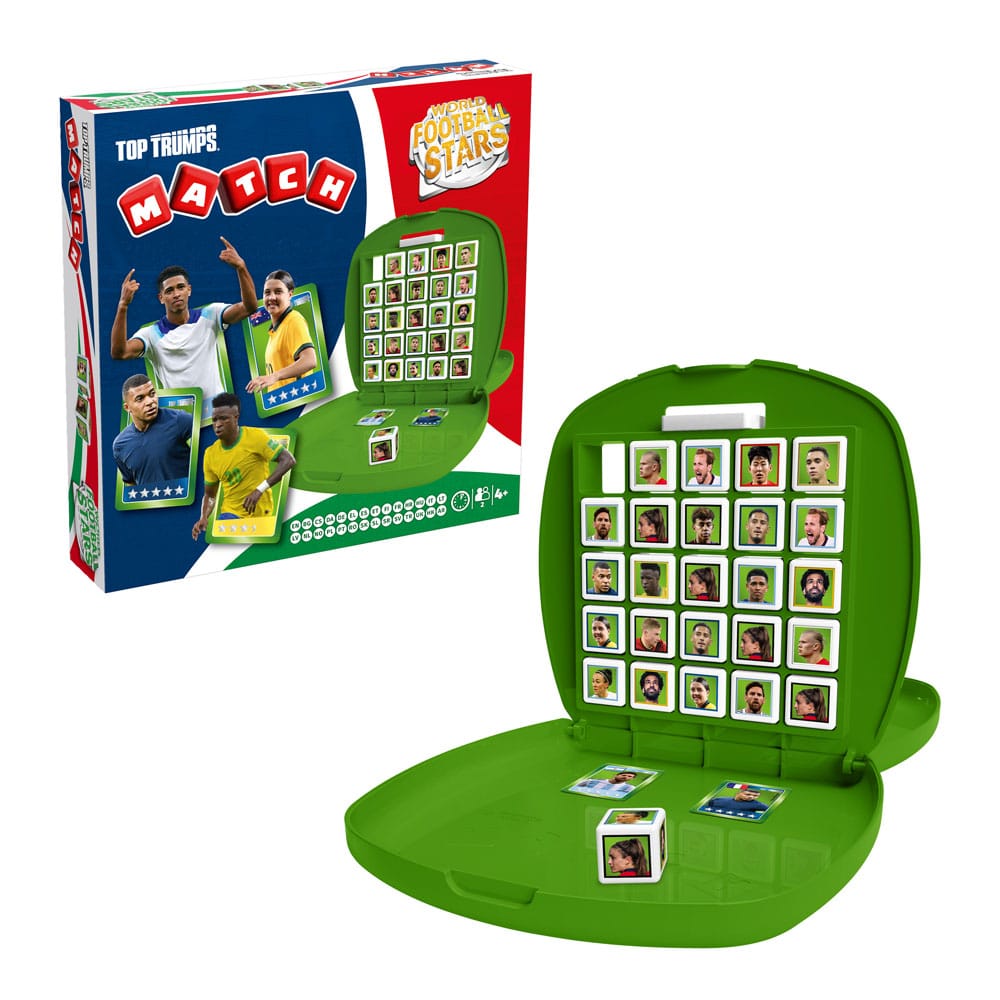 Estrellas mundiales de fútbol Top Trumps Match - The Crazy Cube Game Green Version