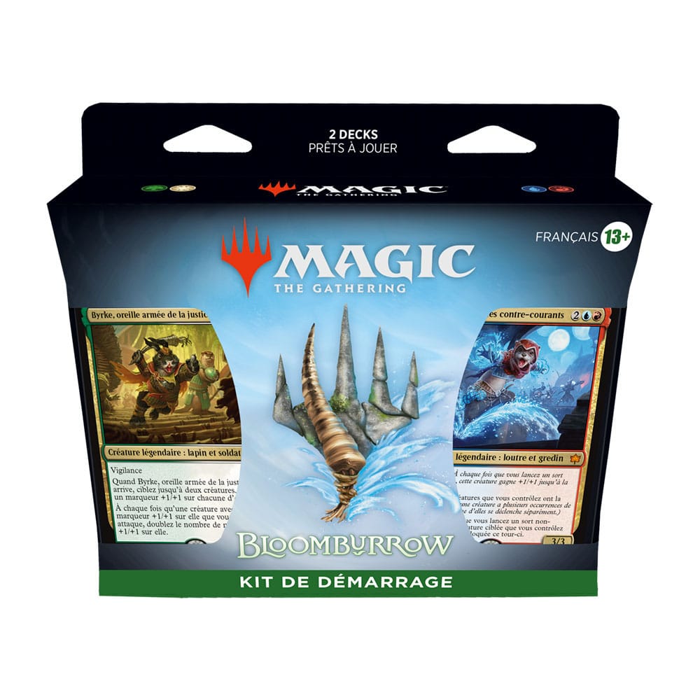 Magic the Gathering Bloomburrow Caja de Kits de inicio de 2024 (12) francés