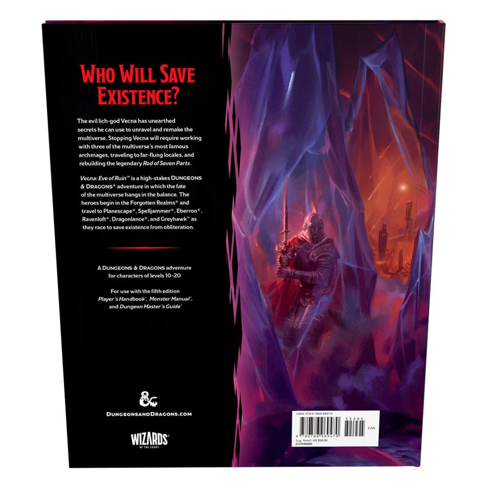Dungeons & Dragons RPG aventura Vecna: Eve of Ruin Inglés