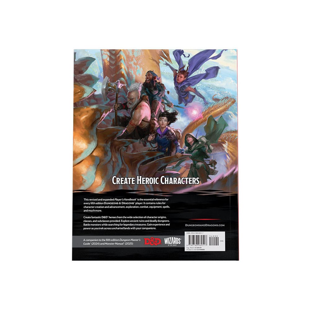 Dungeons & Dragons RPG Player's Handbook 2024 Inglês