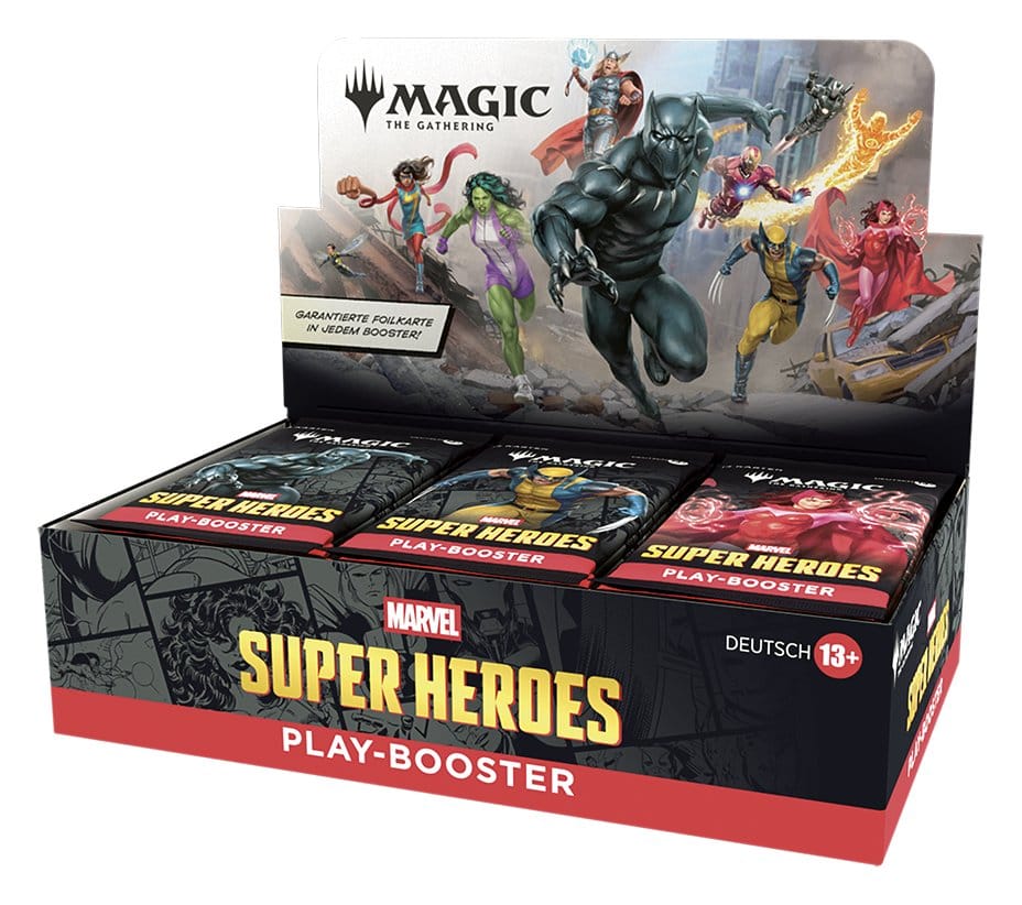 Magic the Gathering Marvel Super Heroes Caja de Sobres de Juego (30) alemán Frikytopia